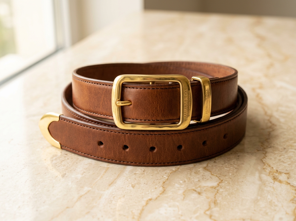 ABELT Ceinture en cuir véritable